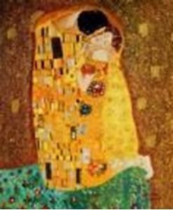 Picture of Gustav Klimt - Der Kuss c90512 50x60cm Jugendstil Ölgemälde handgemalt