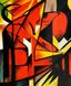 Afbeelding van Franz Marc - Füchse c90519 50x60cm Expressionismus Ölgemälde handgemalt