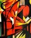Afbeelding van Franz Marc - Füchse c90519 50x60cm Expressionismus Ölgemälde handgemalt