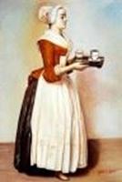 Afbeelding van Jean Etienne Liotard - Das Schokoladenmädchen d90636 60x90cm Ölgemälde in handgemalt