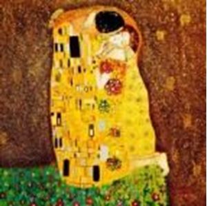 Picture of Gustav Klimt - Der Kuss e90560 60x60cm Jugendstil Ölgemälde handgemalt