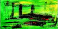 Imagen de Abstract - Venice twilight f90764 60x120cm abstraktes Ölgemälde handgemalt