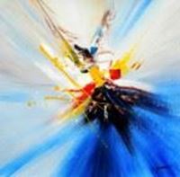 Afbeelding van Abstract - Origin of passion g90672 80x80cm modernes Ölbild handgemalt