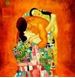 Resim Gustav Klimt - Die Familie g90702 80x80cm Jugendstil Ölbild