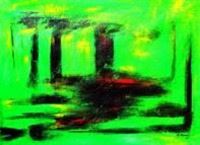 Imagen de Abstract - Venice twilight i90729 80x110cm abstraktes Ölgemälde handgemalt