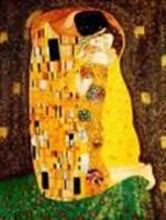 Resim Gustav Klimt - Der Kuss k90809 90x120cm Jugendstil Ölgemälde handgemalt