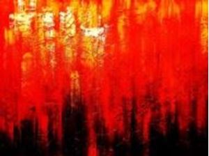 Resim Abstract - Legacy of Fire III k90821 90x120cm abstraktes Ölbild handgemalt