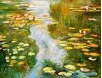 Resim Claude Monet - Seerosen im Licht k90836 90x120cm exquisites Ölbild