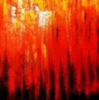 Picture of Abstract - Legacy of Fire III m90866 120x120cm abstraktes Ölbild handgemalt