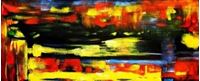 Εικόνα της Abstrakt - Berlin an der Weltzeituhr t90842 75x180cm abstraktes Ölgemälde handgemalt