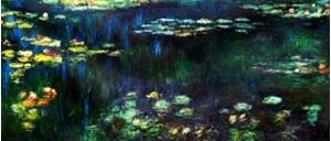Bild von Claude Monet - Seerosen am Abend t90848 75x180cm exquisites Ölgemälde