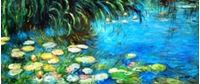Resim Claude Monet - Seerosen und Schilf t90852 75x180cm Ölgemälde handgemalt