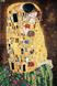 Resim Gustav Klimt - Der Kuss Jugendstil Ölgemälde handgemalt Museumsqualität