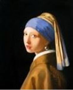 Afbeelding van Jan Vermeer - Das Mädchen mit dem Perlenohrring b91530 40x50cm ästhetisches Ölbild Museumsqualität