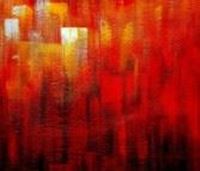 Εικόνα της Abstract - Legacy of Fire III c91093 50x60cm abstraktes Ölbild handgemalt