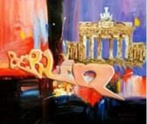 Εικόνα της Modern Art - Berlin Serie c91099 50x60cm exquisites Ölbild