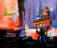 Εικόνα της Modern Art - Berlin Serie c91100 50x60cm exquisites Ölbild