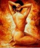 Εικόνα της Modern Art - Backside Nude c91124 50x60cm exquisites Ölbild