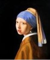 Afbeelding van Jan Vermeer - Das Mädchen mit dem Perlenohrring c91532 50x60cm ästhetisches Ölbild