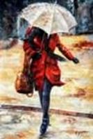 Εικόνα της Modern Art - Walking Lady II d91130 60x90cm exquisites Ölbild