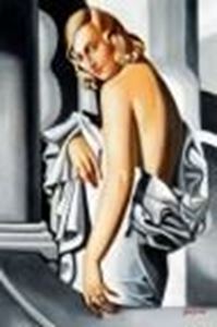 Afbeelding van Homage of T. de Lempicka - Portrait der Marjorie Ferry d91144 60x90cm Ölbild handgemalt
