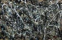 Obrazek Autumn Rhythm Homage of Pollock d91170 60x90cm abstraktes Ölgemälde handgemalt