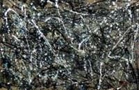 Εικόνα της Autumn Rhythm Homage of Pollock d91170 60x90cm abstraktes Ölgemälde handgemalt