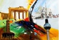 Εικόνα της Modern Art - Berlin Serie d91176 60x90cm exquisites Ölbild