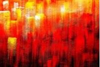 Immagine di Abstract - Legacy of Fire III d91187 60x90cm abstraktes Ölbild handgemalt