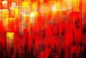 Picture of Abstract - Legacy of Fire III d91187 60x90cm abstraktes Ölbild handgemalt