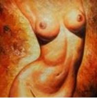 Εικόνα της Modern Art - Frontside Nude g91291 80x80cm beeindruckendes Ölgemälde