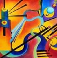 Bild von Wassily Kandinsky - Freudsche Fehlleistung g91312 80x80cm abstraktes Ölgemälde