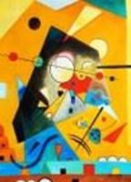 Image de Wassily Kandinsky - Harmonie tranquille i91351 80x110cm Ölbild handgemalt