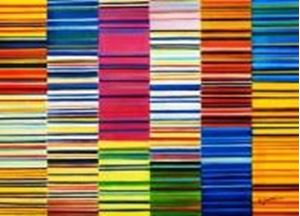 Εικόνα της Modern Art - Lorenz stripes homage of Paul Smith i91391 80x110cm Ölgemälde