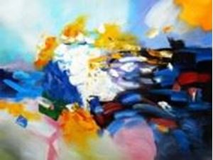 Bild von Abstrakt - Der Frühling k91411 90x120cm modernes Ölgemälde handgemalt