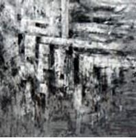 Picture of Abstrakt - Nacht in New York m91456 120x120cm Ölgemälde handgemalt
