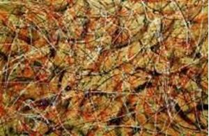 Afbeelding van Homage of Pollock - Number 1 p91494 120x180cm abstraktes Ölgemälde handgemalt