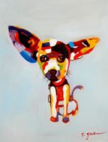 Εικόνα της Modern Art - Chihuahua Castingshow a91547 30x40cm abstraktes Ölbild