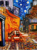 Изображение Vincent van Gogh - Nachtcafe a91551 30x40cm exzellentes Ölgemälde handgemalt