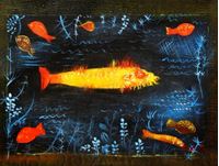 Resim Paul Klee - Der Goldfisch a91573 30x40cm handgemaltes Ölgemälde 