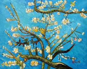 Изображение Vincent van Gogh - Äste mit Mandelblüten b91601 40x50cm Ölbild handgemalt