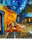 Image de Vincent van Gogh - Nachtcafe c91623 50x60cm exzellentes Ölgemälde handgemalt