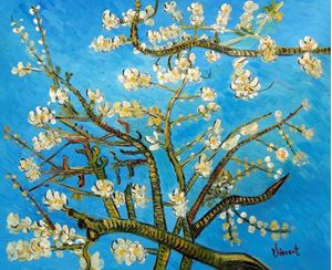 Imagen de Vincent van Gogh - Äste mit Mandelblüten c91653 50x60cm Ölbild handgemalt