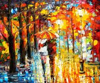 Εικόνα της Modern Art - Berlin unter den Linden c91673 50x60cm abstraktes Ölbild