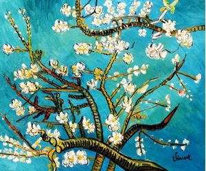Изображение Vincent van Gogh - Äste mit Mandelblüten c91674 50x60cm Ölbild handgemalt