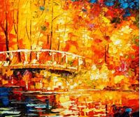 Εικόνα της Modern Art - Berlin Schlosspark Charlottenburg c91678 50x60cm Ölbild handgemalt