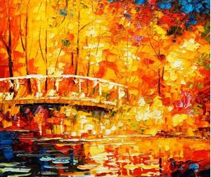 Εικόνα της Modern Art - Berlin Schlosspark Charlottenburg c91678 50x60cm Ölbild handgemalt