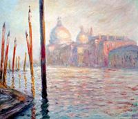 Resim Claude Monet - Blick auf Venedig c91994 50x60cm exzellentes Ölgemälde handgemalt Museumsqualität