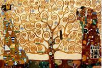 Resim Gustav Klimt - Der Lebensbaum d91706 60x90cm Jugendstil Ölgemälde handgemalt