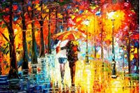 Εικόνα της Modern Art - Berlin unter den Linden d91711 60x90cm abstraktes Ölbild